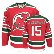 CCM New Throwback Devils NO.15 Jamie Langenbrunner Men's Jersey (Red/Green Authentic Team Classic Throwback)