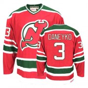 CCM New Throwback Devils NO.3 Ken Daneyko Men's Jersey (Red/Green Premier Team Classic Throwback)