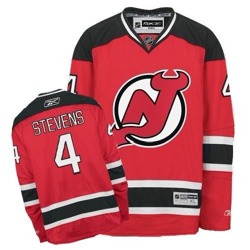 Reebok New Jersey Devils NO.4 Scott Stevens Men's Jersey (Red Authentic Home) Reebok New Jersey Devils NO.4 Scott Stevens Men's Jersey (Red Authentic Home)